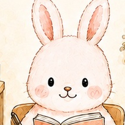 ゆる貯め名人タイプのうさぎのイラスト