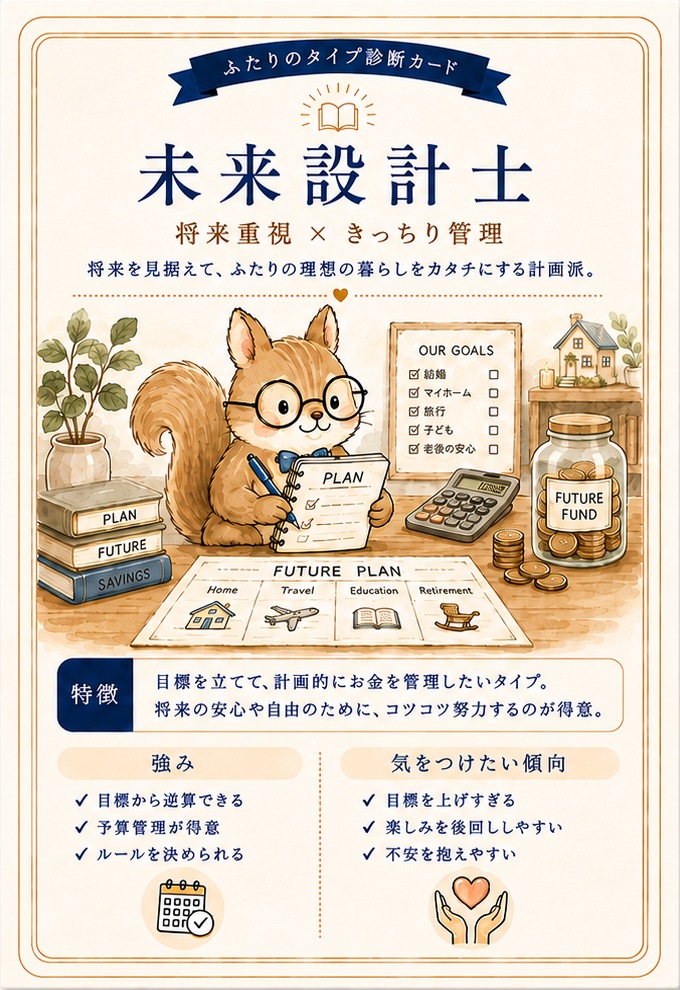 未来設計士タイプの診断カード