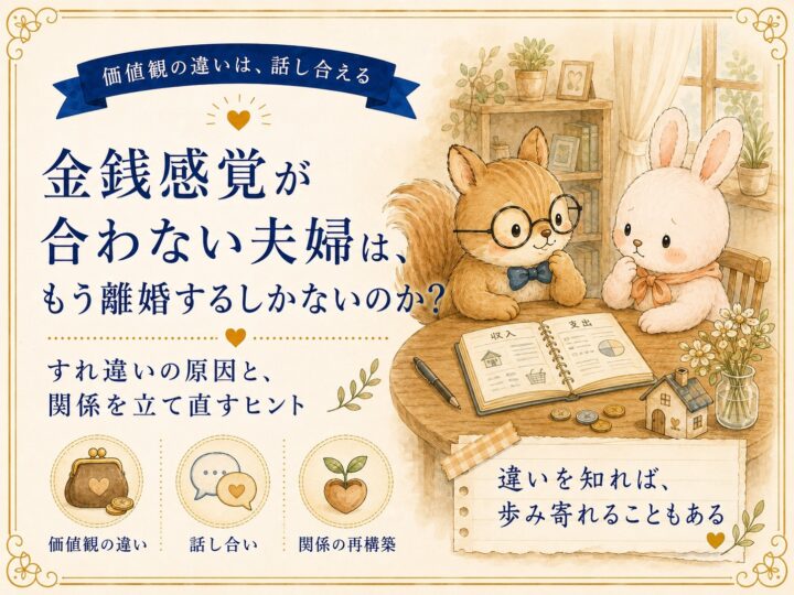 金銭感覚が合わない夫婦は、もう離婚するしかないのか？ すれ違いの原因と関係を立て直すヒント