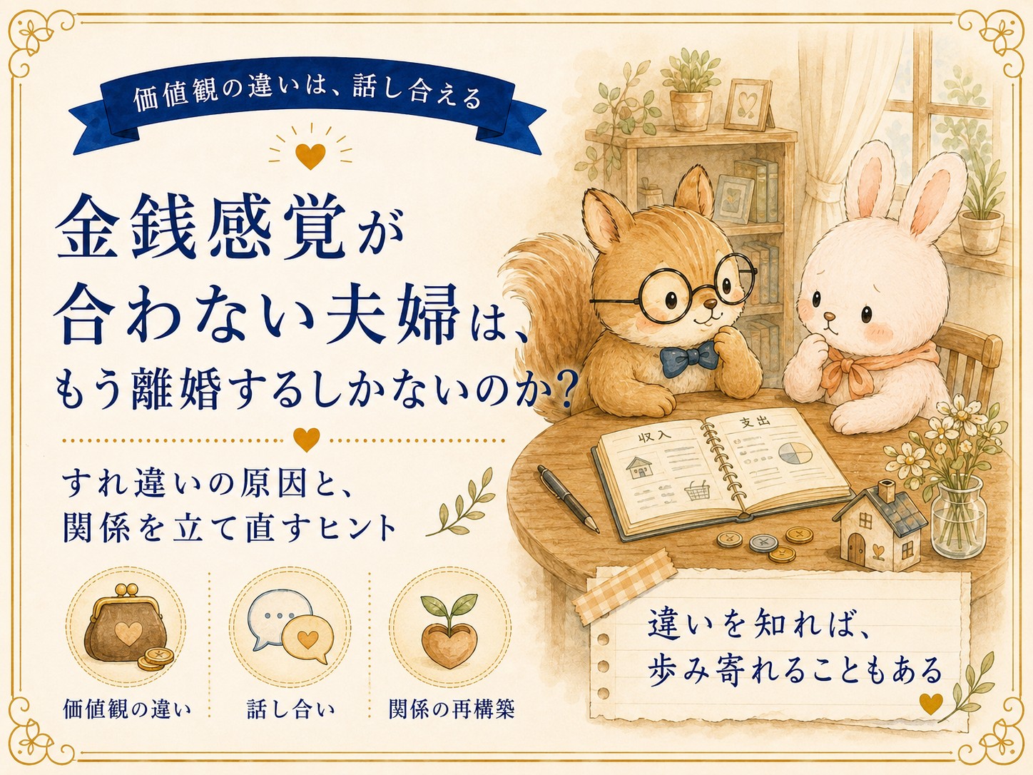 金銭感覚が合わない夫婦は、もう離婚するしかないのか? すれ違いの原因と関係を立て直すヒント