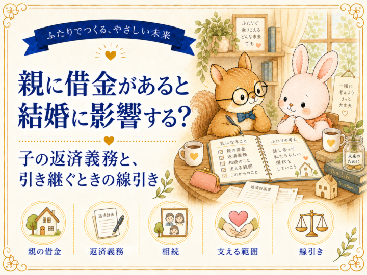 親に借金があると結婚に影響する？子の返済義務と、引き継ぐときの線引き