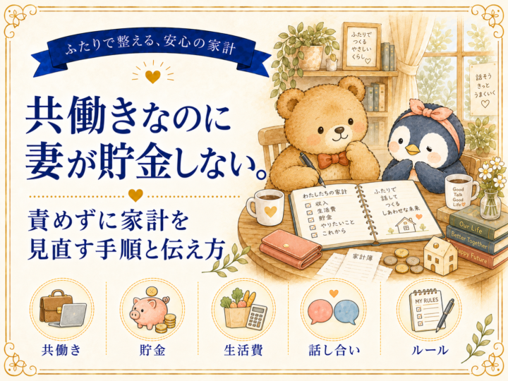 共働きなのに妻が貯金しない。責めずに家計を見直す手順と伝え方
