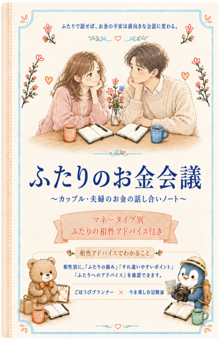 ふたりのお金会議ノートの表紙