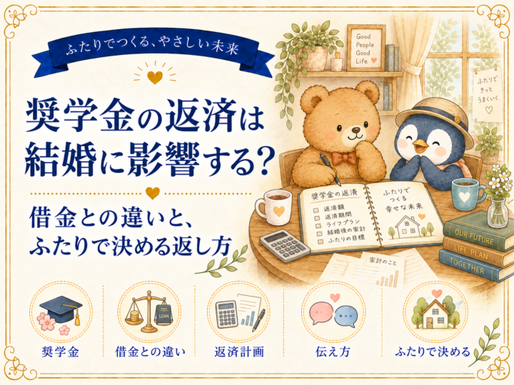 奨学金の返済は結婚に影響する？借金との違いと、ふたりで決める返し方