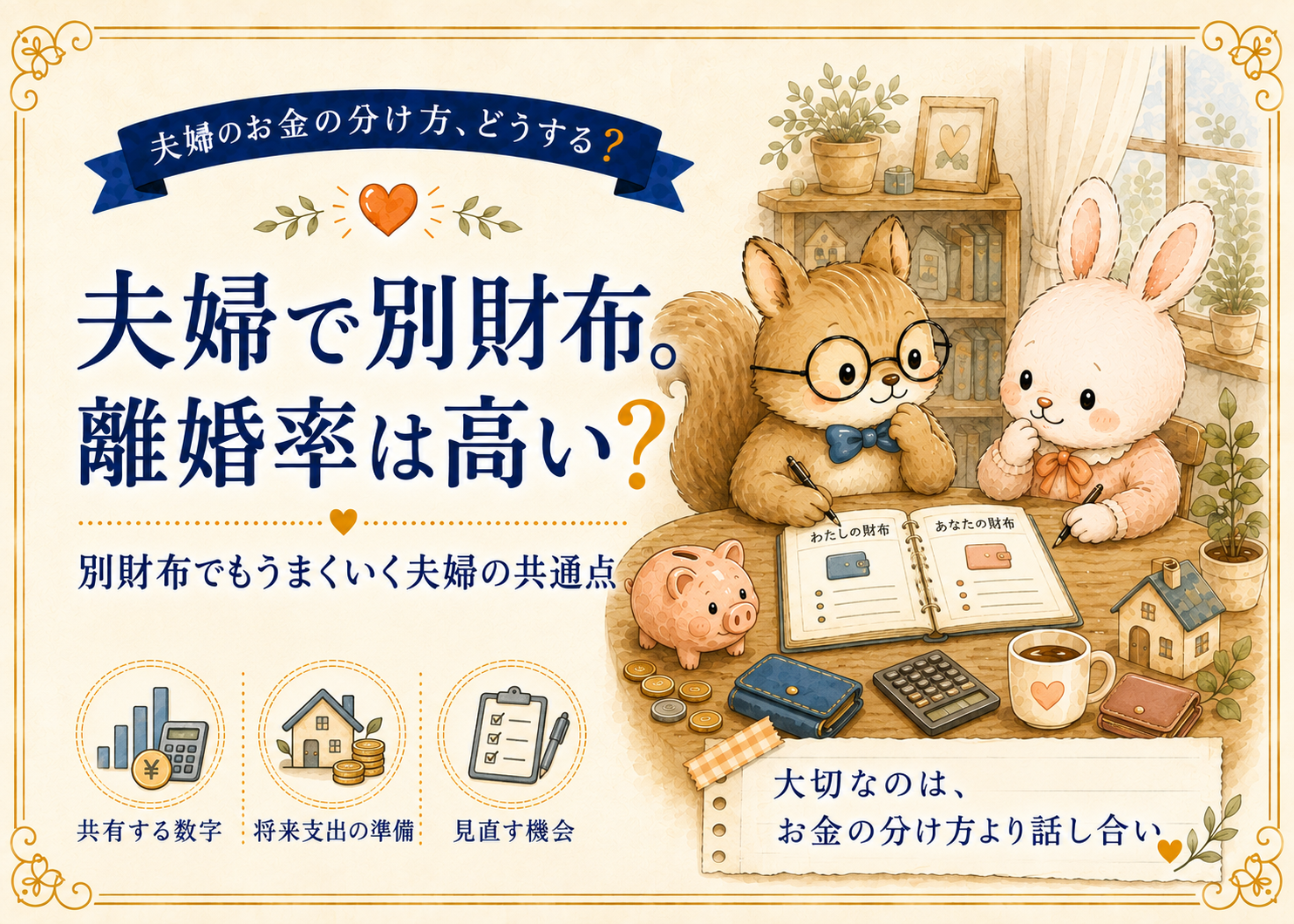 夫婦で別財布。離婚率は高い? 別財布でもうまくいく夫婦の共通点