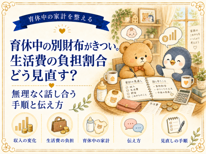 育休中の別財布がきつい。生活費の負担割合はどう見直す？