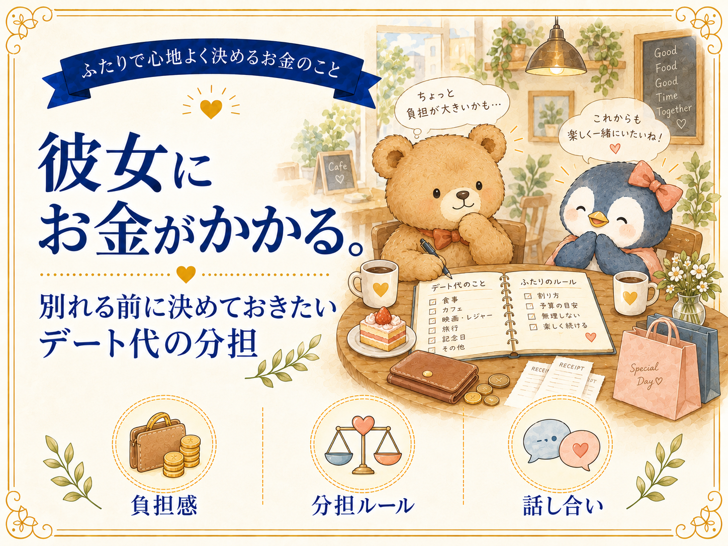 彼女にお金がかかる。別れる前に決めておきたいデート代の分担