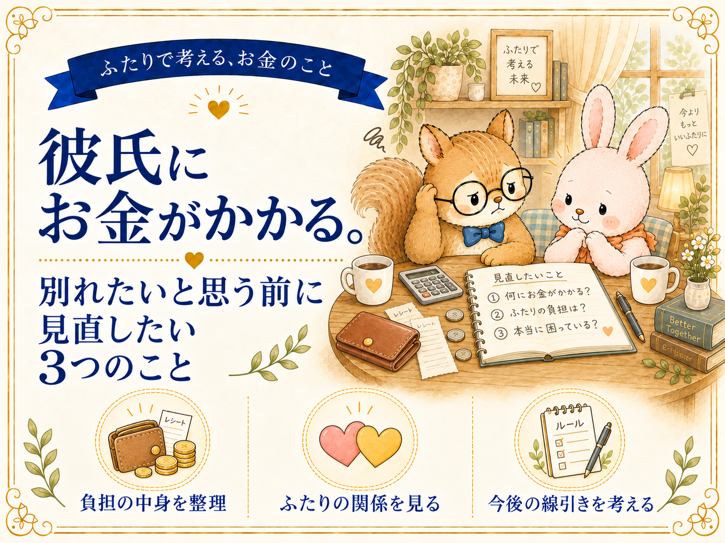 彼氏にお金がかかる。別れたいと思う前に見直したい3つのこと