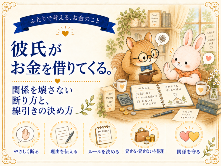 彼氏がお金を借りてくる。関係を壊さない断り方と、線引きの決め方