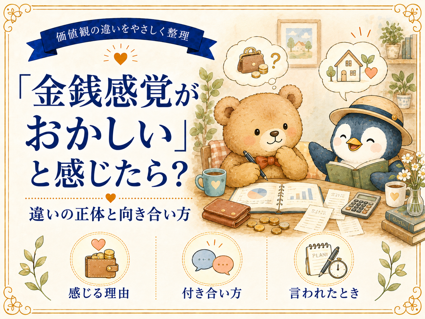 「金銭感覚がおかしい」と感じたら?違いの正体と向き合い方