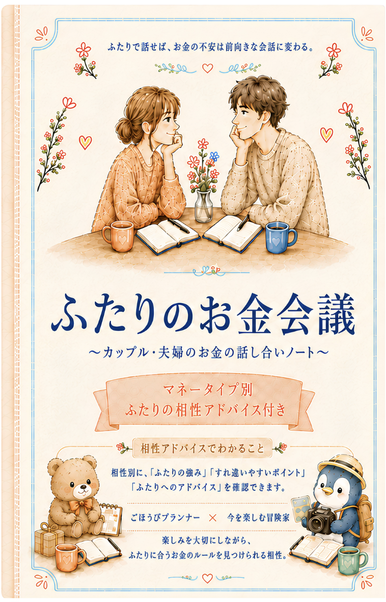 ふたりのお金会議ノートの表紙