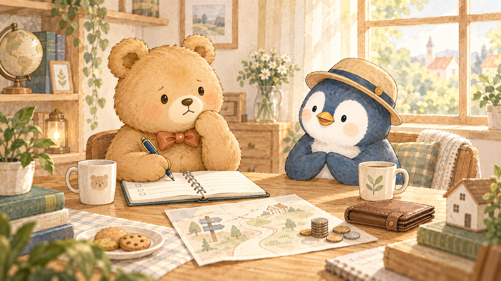 話し合っても変わらないときの選択肢を考える夫婦のイラスト