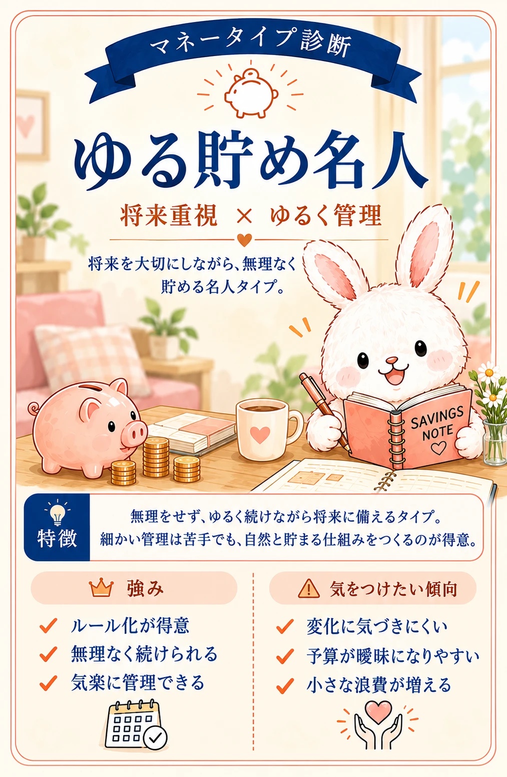 ゆる貯め名人タイプの紹介カード